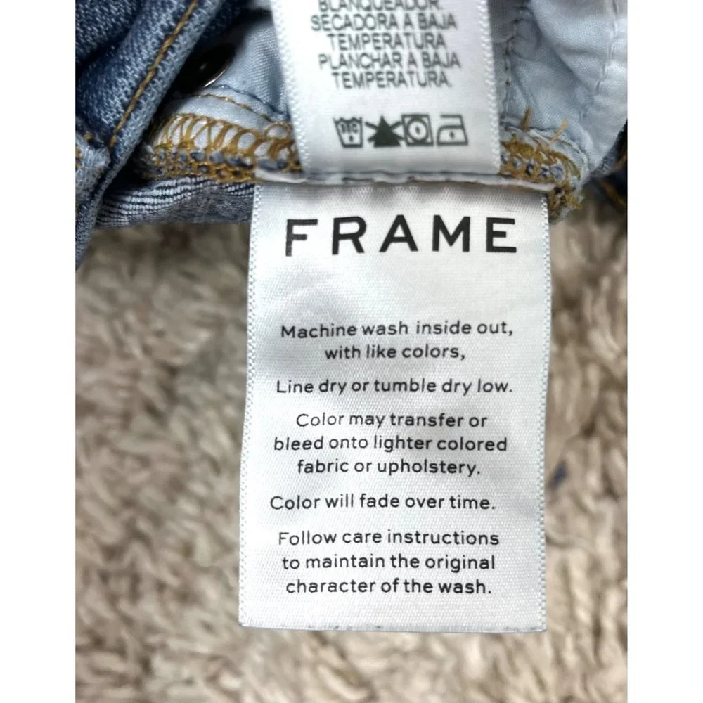 FRAME Le Nouveau Straight Front Split‎ Jeans Size 26 - Picture 11 of 12